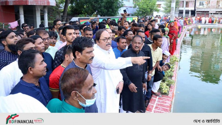 সংরক্ষণ ও উন্নয়নে দৃষ্টিনন্দন হয়েছে নগরীর কালিপুকুর: রাসিক মেয়র খায়রুজ্জামান লিটন
