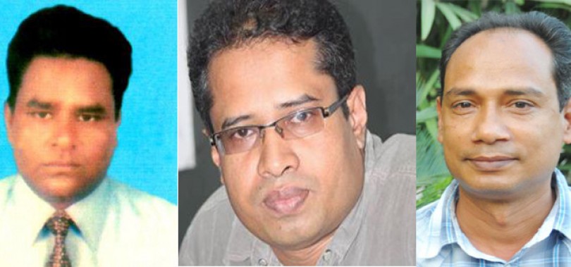 ঝালকাঠি জেলা সাংবাদিক সমিতি’র সভাপতি রেজাউল করিম বাবুল, আবু সালেহ আকন সস্পাদক, সাংগঠনিক ইমন