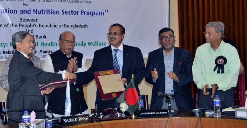 স্বাস্থ্যখাতে বিশ্বব্যাংকের ৪ হাজার কোটি টাকা, চুক্তি সই