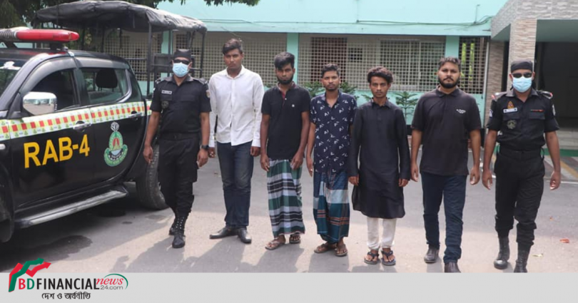 অপহরণকারী চক্রের ৫ সদস্য’কে গ্রেফতার করেছে র্যাব ৪