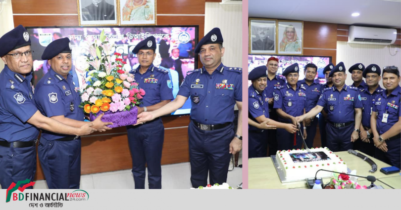 সদ্য ডিআইজি পদে পদোন্নতি প্রাপ্তদের সংবর্ধনা