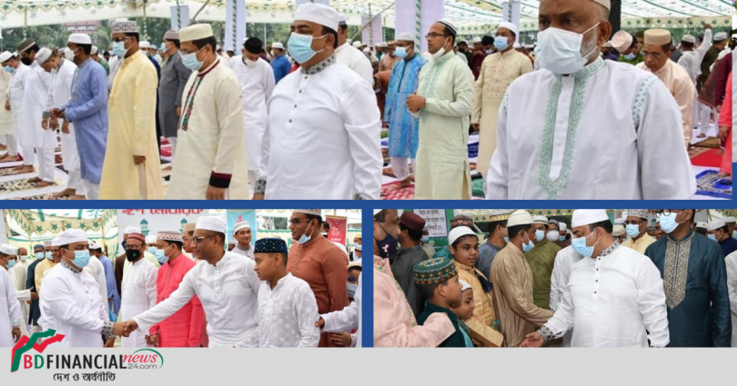 রাজারবাগে ঈদের নামাজ আদায় করলেন আইজিপি