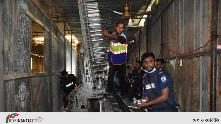 নৌ পুলিশের অভিযানে ১ কোটি ৫৭লক্ষ ৫০হাজার বর্গমিটার অবৈধ কারেন্ট জাল উদ্ধার