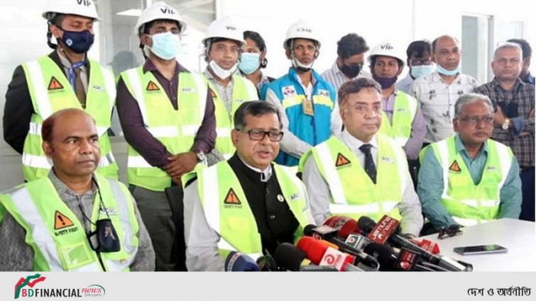 প্রত্যাশার চেয়েও এগিয়ে তৃতীয় টার্মিনালের নির্মাণকাজ: বিমান প্রতিমন্ত্রী