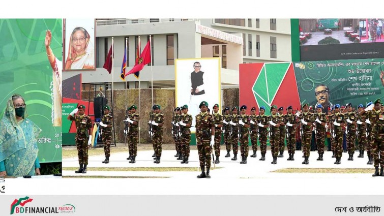 মাননীয় প্রধানমন্ত্রী কর্তৃক ‘শেখ রাসেল সেনানিবাস’ এর শুভ উদ্বোধন