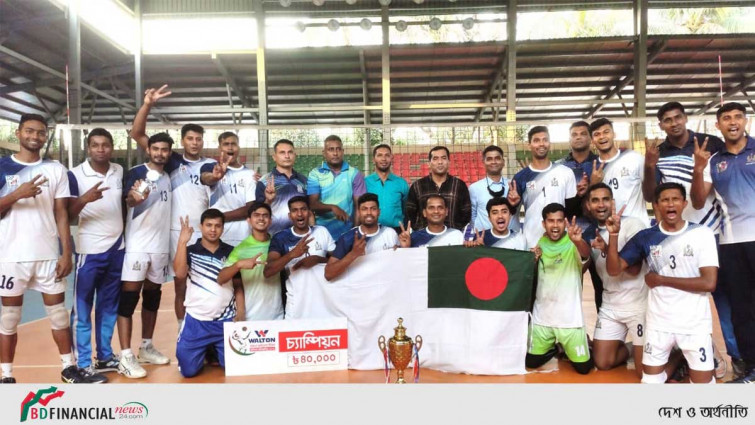 মহান স্বাধীনতা দিবস ভলিবল প্রতিযোগিতায় চ্যাম্পিয়ন বাংলাদেশ নৌবাহিনী