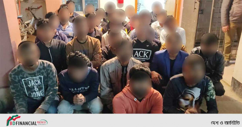 হাতিরঝিল থেকে আরো ৩১ জন আটক; এ যাবত আটক মোট ১০২ জন