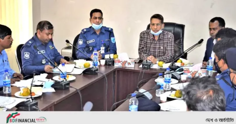 নারায়ণগঞ্জ গণপূর্ত বিভাগের সাথে জেলা পুলিশের মতবিনিময় সভা