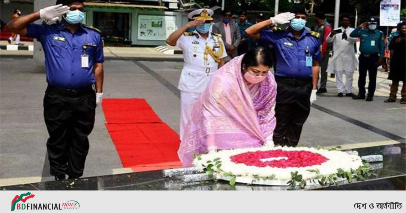 ঐতিহাসিক ৭ মার্চ উপলক্ষে বঙ্গবন্ধুর প্রতিকৃতিতে স্পীকারের শ্রদ্ধা নিবেদন