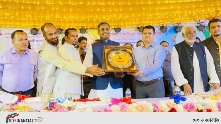 ফেঞ্চুগঞ্জে এমপি হাবিবকে সংবর্ধনা