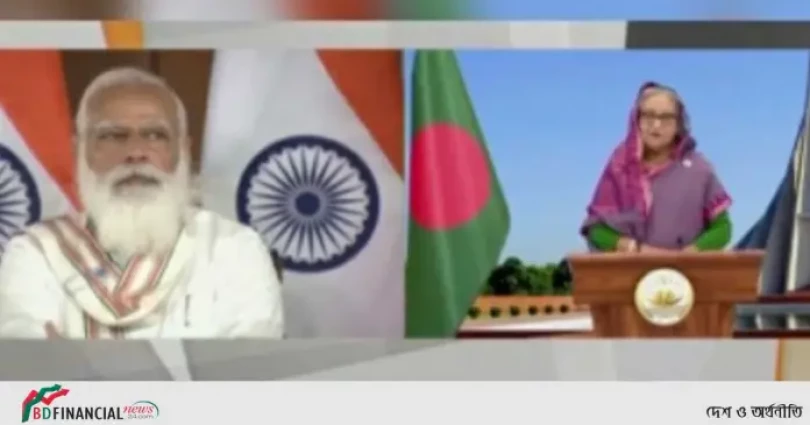 বাংলাদেশ-ভারত মৈত্রী সেতুর উদ্বোধন করলেন দুই প্রধানমন্ত্রী