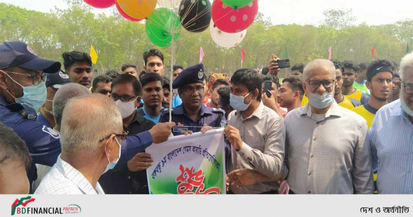 জামালপুর জেলা পুলিশের আয়োজনে বঙ্গবন্ধু ৯ম বাংলাদেশ গেমস কাবাডি প্রতিযোগিতার উদ্বোধন
