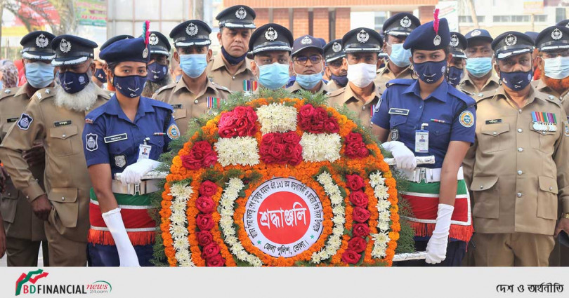 ভোলা জেলা পুলিশের ’জাতীর পিতা বঙ্গবন্ধু শেখ মুজিবুর রহমানের ১০১ তম জন্মবার্ষিকী পালন
