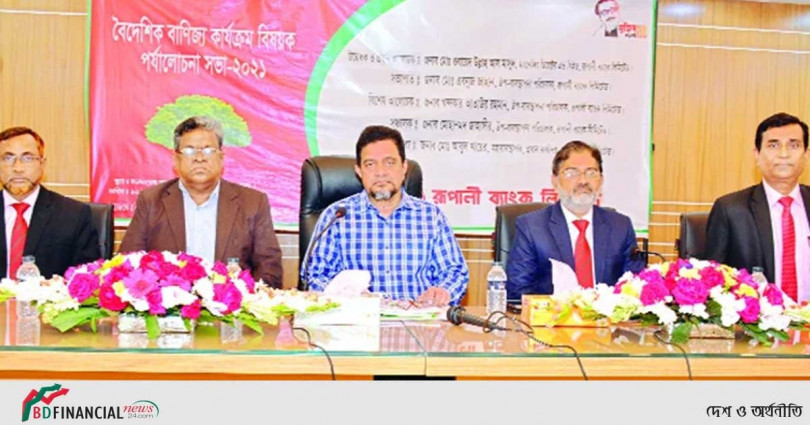 রূপালী ব্যাংকের বৈদেশিক বাণিজ্য কার্যক্রম বিষয়ক সভা