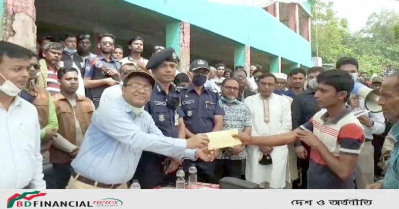 সহায়তা পেল শাল্লার ক্ষতিগ্রস্ত পরিবারগুলো