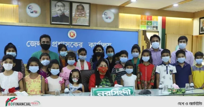 জেলা প্রশাসন নরসিংদী এর অনন্য উদ্যোগ সাংস্কৃতিক সংগঠন বাঁধনহারা থিয়েটার স্কুল