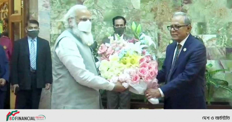 বঙ্গভবনে নরেন্দ্র মোদি