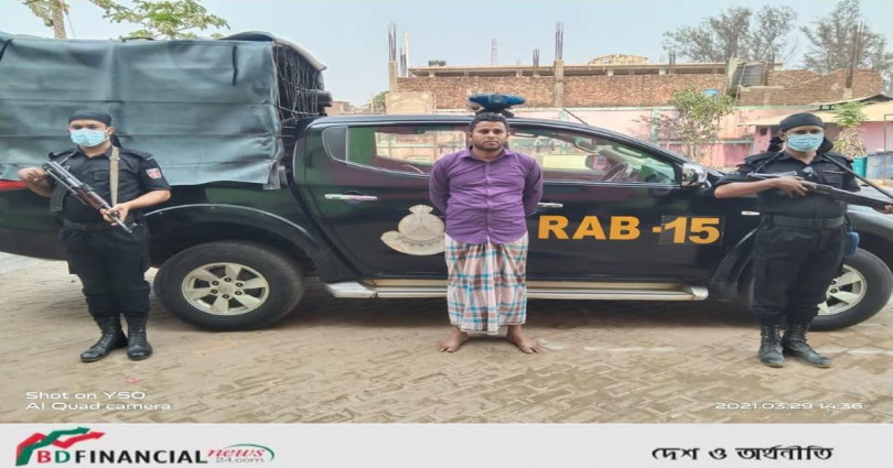 ৯৯৫০ ইয়াবাসহ ১ মাদক কারবারীকে গ্রেফতার করেছে র্যাব-১৫