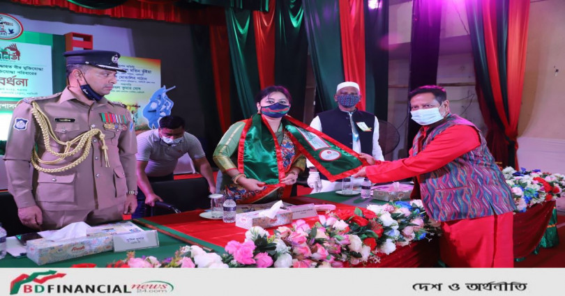 বীর মুক্তিযোদ্ধা, যুদ্ধাহত বীর মুক্তিযোদ্ধা এবং শহিদ মুক্তিযোদ্ধা পরিবারের সংবর্ধনা অনুষ্ঠানে অংশ নিলেন নরসিংদীর জেলা প্রশাসক