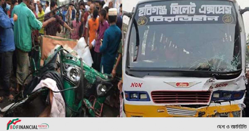 সিলেটে বাসের ধাক্কায় অটোরিকশার ৩ যাত্রী নিহত