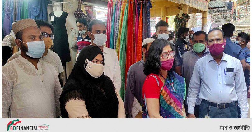 ফরিদপুরে করোনার সংক্রমণ রোধে জেলা প্রশাসনের সচেতনতামুলক অভিযান