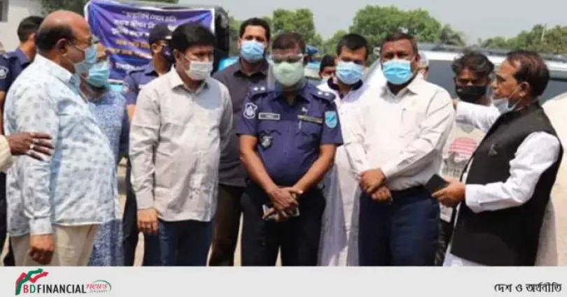 স্বাস্থ্যবিধি মানতে সরকারি উদ্যোগ বাস্তবায়নে মাঠে নেমেছে টাঙ্গাইল জেলা পুলিশ