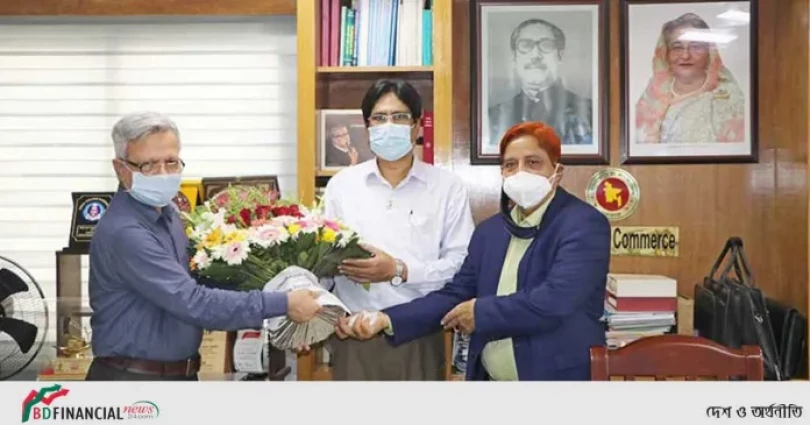 বাণিজ্য মন্ত্রণালয়ের সিনিয়র সচিবের সঙ্গে আইসিএমএবি প্রতিনিধি দলের সাক্ষাৎ
