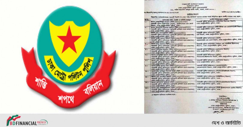 এসি পদমর্যাদার ১৩ কর্মকর্তার পদায়ন