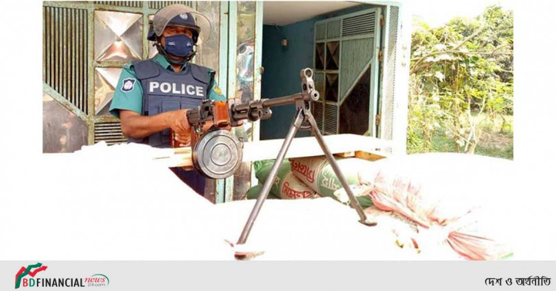 রাজশাহী মেট্রোপলিটন এলাকার ১২ থানায় এলএমজি চেকপোস্ট