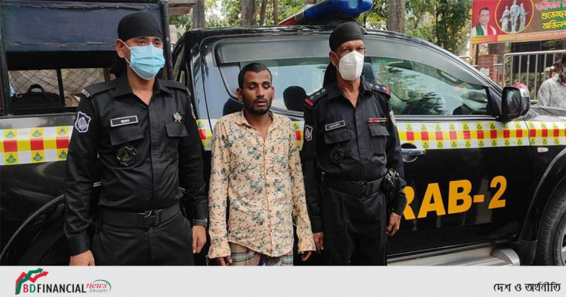 র্যাব-২ এর অভিযানে গৃহবধুকে বালিশ চাপা দিয়ে হত্যার অভিযোগে স্বামী গ্রেফতার