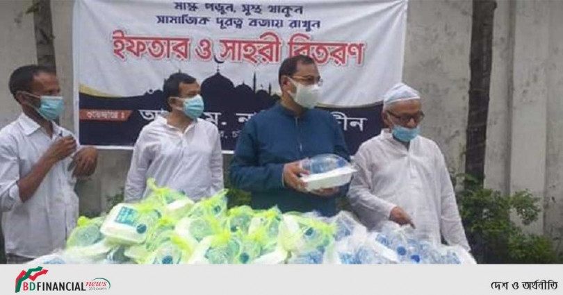 আ জ ম নাছিরের ইফতার-সাহরি বিতরণ