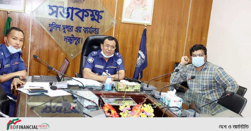 চলমান নির্মাণ প্রকল্পের অগ্রগতি পর্যালোচনা সভায় অংশ নিলেন লক্ষ্মীপুরের পুলিশ সুপার