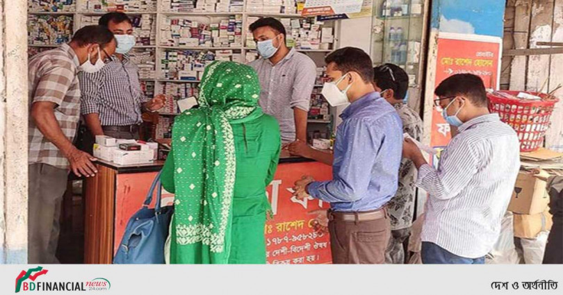 বগুড়ায় অনুমোদনহীন ওষুধ বিক্রয়ে জরিমানা