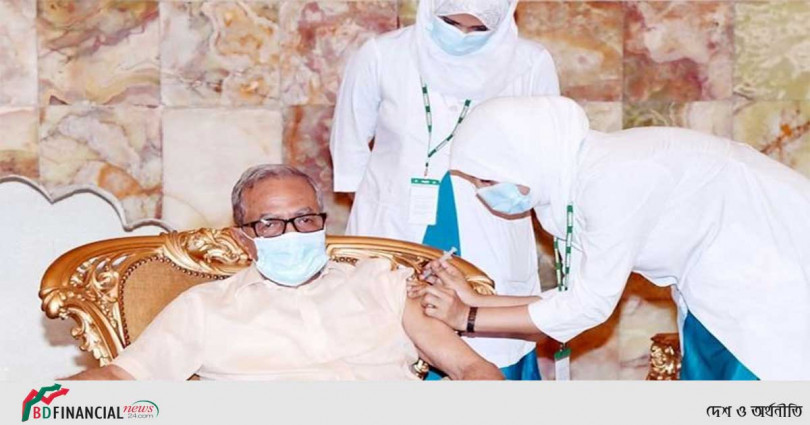 আজ টিকার দ্বিতীয় ডোজ নেবেন রাষ্ট্রপতি