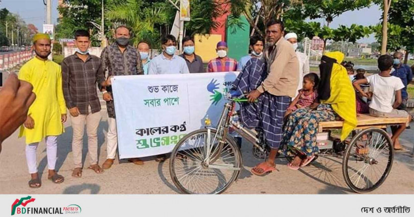 অসহায় পরিবারকে অটোভ্যান গাড়ি দিলো মাদারীপুরের শুভসংঘ