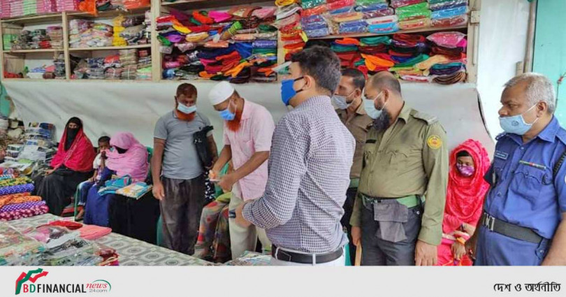 ভোলায় স্বাস্থ্যবিধি অমান্য করায় ৫৭ জনের জরিমানা