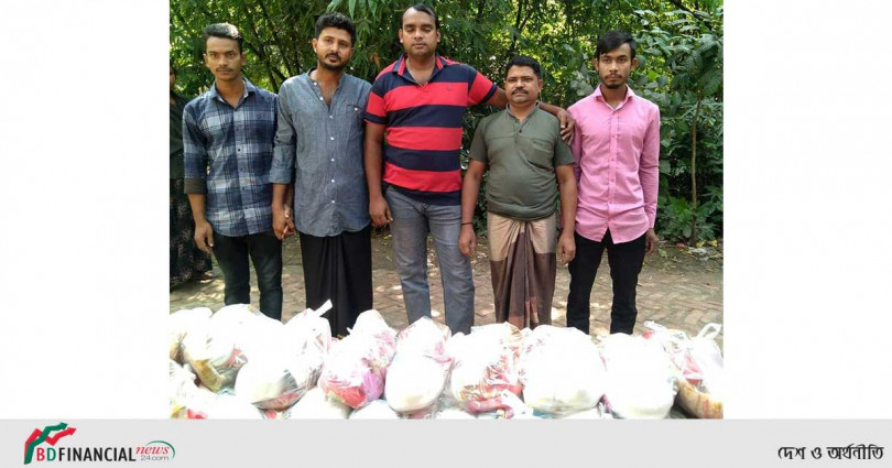 মহারাজপুর দারিদ্র বিমোচন সংস্থার ঈদ সামগ্রী বিতরণ