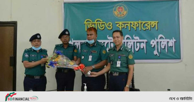 পুলিশ সুপার পদে সদ্য পদোন্নতিপ্রাপ্ত কর্মকর্তাকে  বদলি জনিত বিদায় সংবর্ধনা দিলো কেএমপি