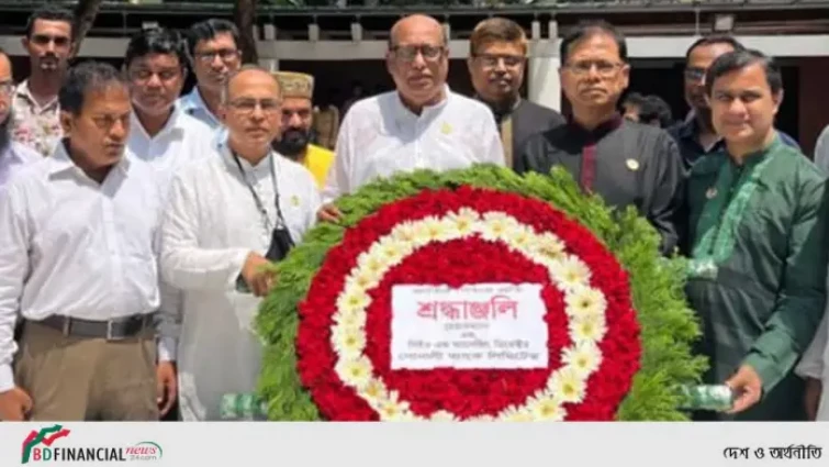 বঙ্গবন্ধুর সমাধিতে সোনালী ব্যাংকের চেয়ারম্যান-সিইওর শ্রদ্ধা