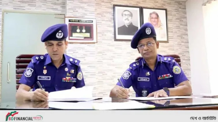পদোন্নতির কারণে এসপির বিদায় ও নবাগত পুলিশ সুপারের যোগদান