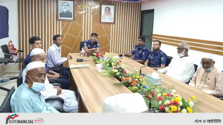 বীর মুক্তিযোদ্ধাদের সাথে পুলিশ সুপারের মতবিনিময়