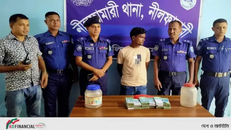 নীলফামারীতে চুরি যাওয়া সাড়ে ১২ লাখ টাকাসহ একজন গ্রেপ্তার