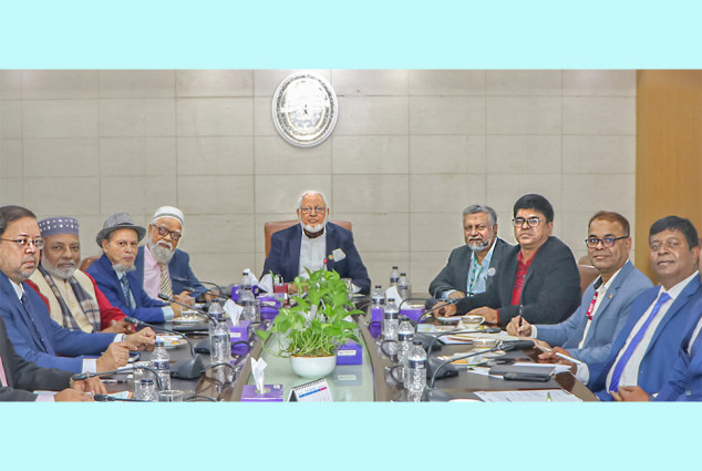 সাউথইস্ট ব্যাংক পিএলসি’র চেয়ারম্যান এম.এ.কাশেম এবং ঢাকা আহ্ছানিয়া মিশন প্রেসিডেন্টের সৌজন্য সাক্ষাৎ