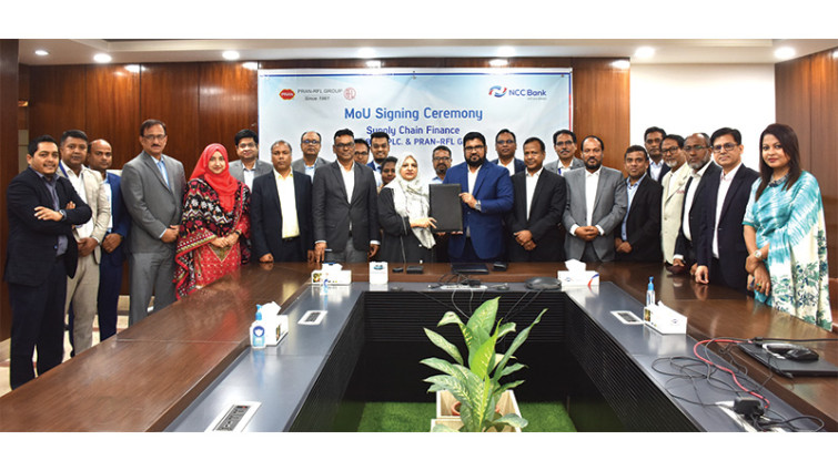 এনসিসি ব্যাংক ও প্রাণ-আরএফএল গ্রুপের মধ্যে চুক্তি স্বাক্ষর