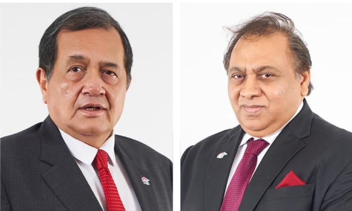 মিউচুয়াল ট্রাস্ট ব্যাংকের চেয়ারম্যান রাশেদ আহমেদ চৌধুরী, ভাইস চেয়ারম্যান ড. আরিফ দৌলা