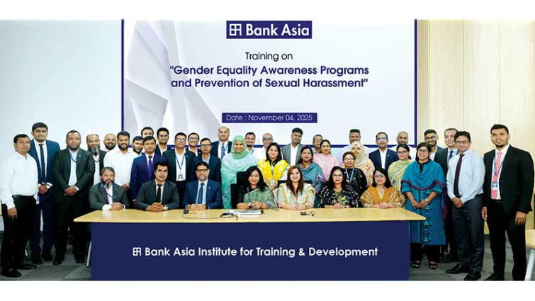 ব্যাংক এশিয়ার উদ্যোগে লিঙ্গবৈষম্য ও যৌন হয়রানি প্রতিরোধে কর্মশালা