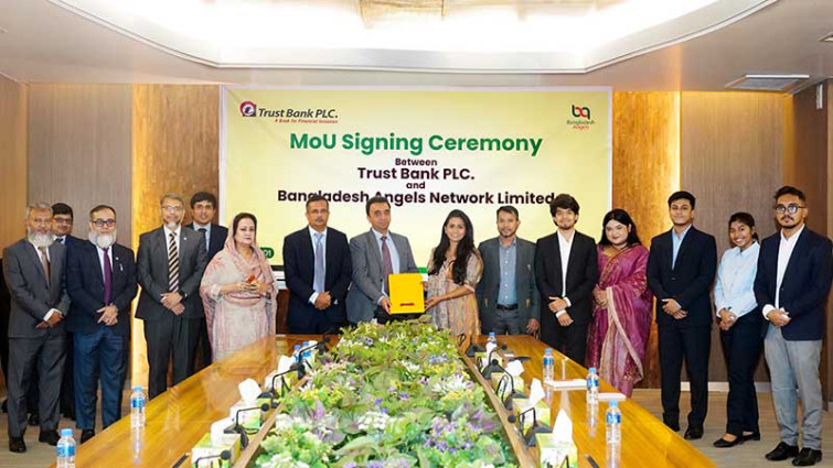 ট্রাস্ট ব্যাংক ও বাংলাদেশ অ্যাঞ্জেলস নেটওয়ার্কের মধ্যে এমওইউ স্বাক্ষর