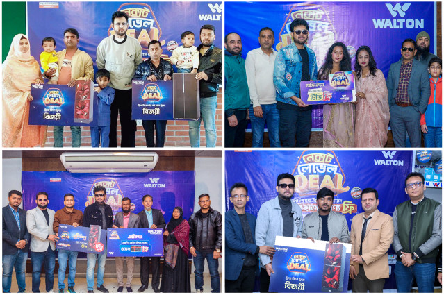 ওয়ালটন ডিজিটাল ক্যাম্পেইনে ৬ জেলার  ক্রেতাদের উপহারের ফ্রিজ, টিভি হস্তান্তর