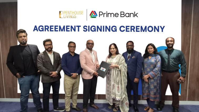 প্রায়োরিটি গ্রাহকদের বিশেষ ছাড় দিতে পেন্টহাউস লিভিংসের সঙ্গে প্রাইম ব্যাংকের চুক্তি